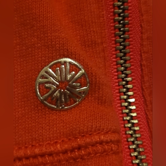 ​Lilly Pulitzer Luxletic Beach Comber Pullover Ruby Red Gold Zips Size XL - Picture 5 of 15